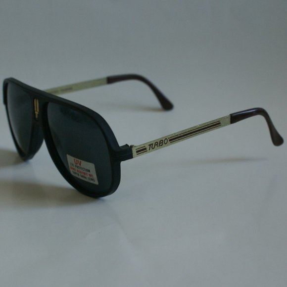 NWT TruVintage "Turbo" logo combo frame sports Navigator herrera II sunglasses - Picture 2 of 5